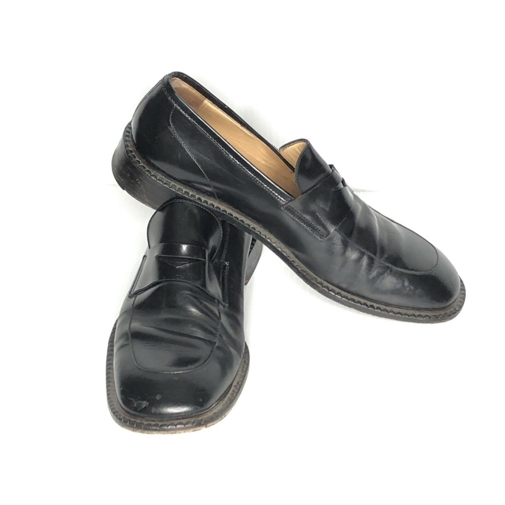 Bruno Magli Mens Size 9 Black Dress Shoes
